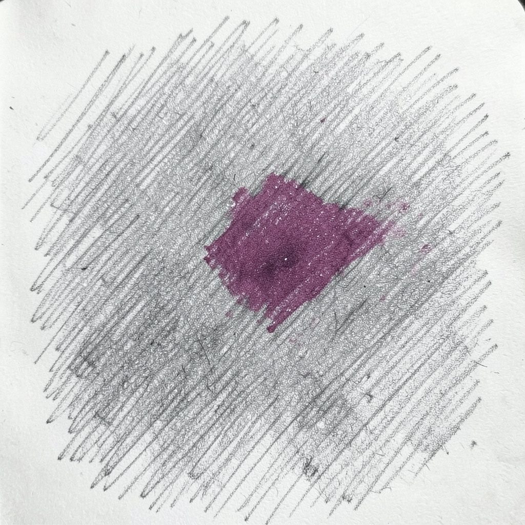 A graphite pencil sketch of a glowing slot machine reel with adventurous game symbols, deep purple and charcoal grey shading with soft dramatic highlights
